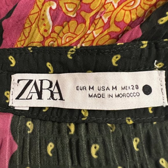 NEW Zara Sarong Style Boho Mini Skirt- Size M - Picture 14 of 15